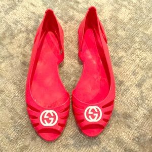 Gucci jelly shoes - size 36